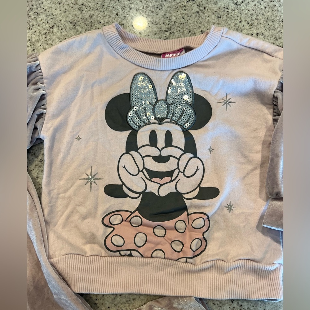 Disney Minnie Mouse Matching Set Outfit toddler girl 2T - Picture 2 of 5